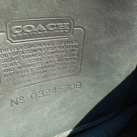 Vintage Coach Club Satchel 9885, EUC in Navy - Picture 9 of 9